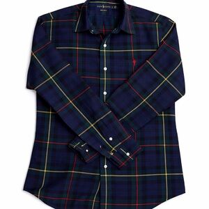 Ralph Lauren Dark Blue Plaid Men's Shirt